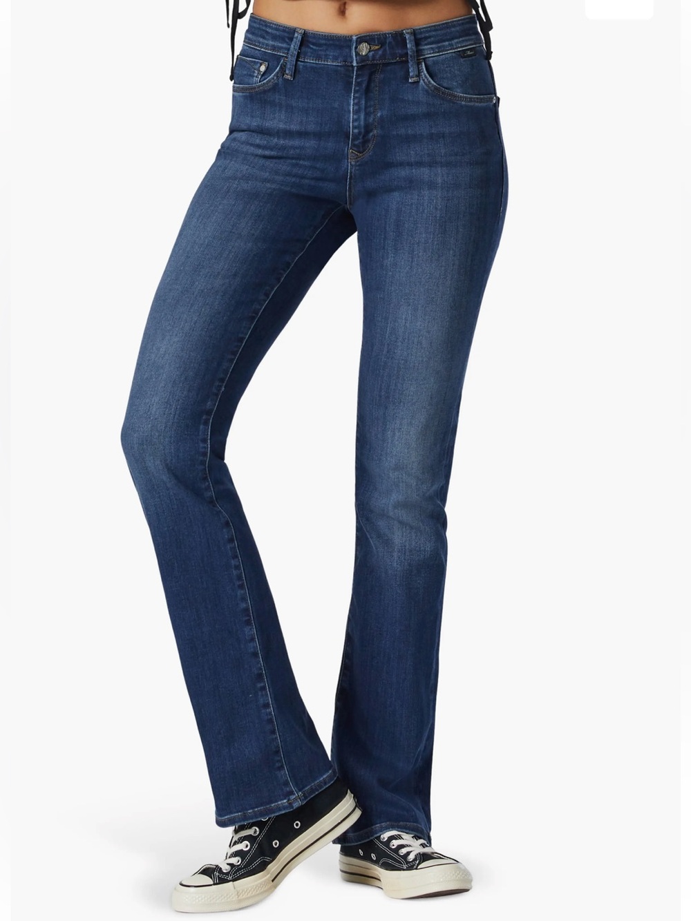 Mavi Molly Mid-Rise Classic Bootcut Jeans Dark Indigo